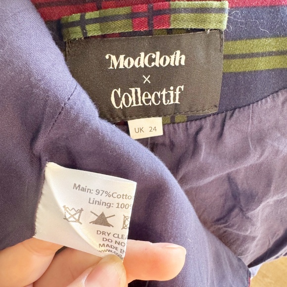 Modcloth X Collectif Plaid-Minded Peplum Skirted Blazer - Picture 6 of 11